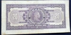 Banknote from Colombia