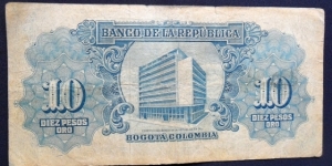 Banknote from Colombia