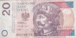 Poland 20 Złotych
BG 3160170 Banknote