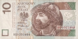 Poland 10 Złotych
BD 1003468 Banknote