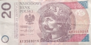 Poland 20 Złotych
AY 3569016 Banknote