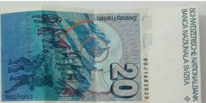 Banknote from Switzerland