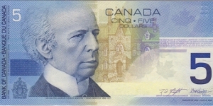 BC-62a $5 (AOF short prefix) Banknote