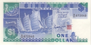 P-18a $1.00 (Goh Ken Swee signature)  Banknote