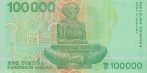 Banknote from Croatia