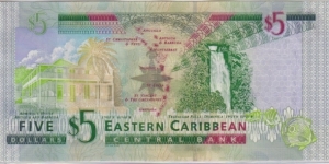 Banknote from East Caribbean St.