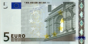 P-5u 5 Euro (France with Trichet signature) Banknote