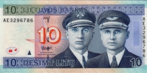 P-68 Ten Litu  Banknote