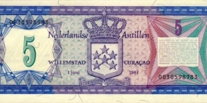 Banknote from Netherlands Antilles