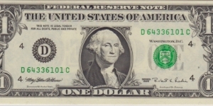 P-496b $1 Web Press (A;B;D;F)  Banknote