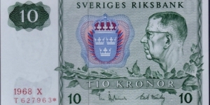 P-52r1 10 Kronor(Replacement) Banknote