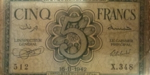 Banknote from Algeria