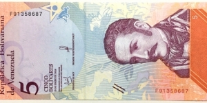 5 Bolivares Banknote