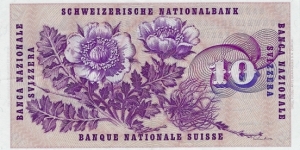 Banknote from Switzerland