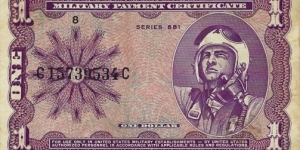 USA 1 Dollar 1972 Military Script Banknote