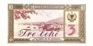 Banknote from Albania