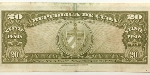 Banknote from Cuba