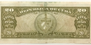 Banknote from Cuba