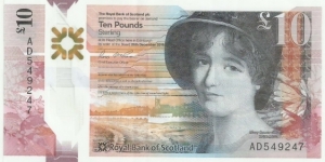 Scotland 10 Pounds 2016-The Royal Bank of Scotland Banknote