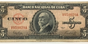 5 Pesos(1949) Banknote