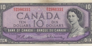 BC-40b $10 Modified (Regular R/V prefix) Banknote