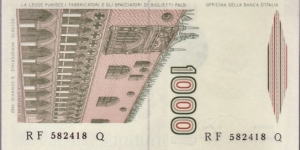 Banknote from Italy