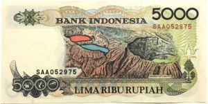 Banknote from Indonesia