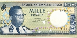 1000 Francs (canceled) Banknote