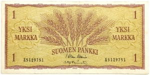 1 Markka(1963) Banknote