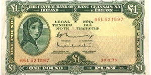 1 Pound (1976) Banknote