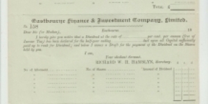 LONDON & PROVINCIAL BANK UNUSED CHEQUE 18-- Banknote