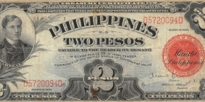 Philippines 2 Pesos Series of 1936 Circulated Banknote MAS Banknote