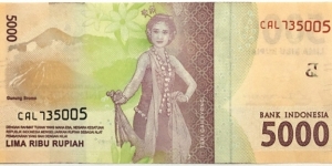 Banknote from Indonesia