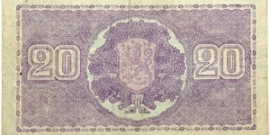 Banknote from Finland