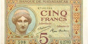 5 Francs (1937) Banknote