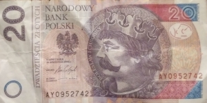 Poland 20 Złotych
AY 0952742 Banknote