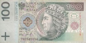 Poland 100 Złotych
FB 7585558 Banknote