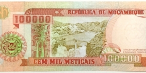 Banknote from Mozambique