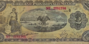 VERACRUZ 2 Pesos 1915 Banknote