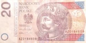 Poland 20 Złotych
AZ 0184609 Banknote
