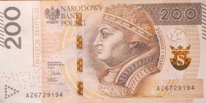 Poland 200 Złotych
AZ 6729194 Banknote