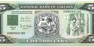 5 Dollars Banknote