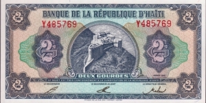 P-260 2 Gourdes Banknote