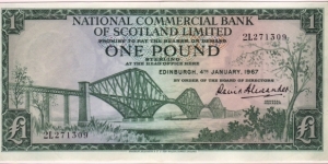 P-271 One Pound (with sorting bars on back) Banknote