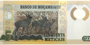 Banknote from Mozambique