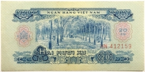 20 Xu(Transitional issue used until the South's economic system was merged with that of the Democratic Republic of Vietnam in 1978 / issued in 1975)
 Banknote