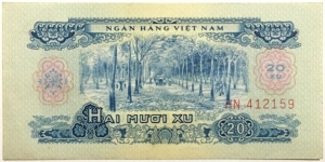 20 Xu(Transitional issue used until the South's economic system was merged with that of the Democratic Republic of Vietnam in 1978 / issued in 1975)
 Banknote