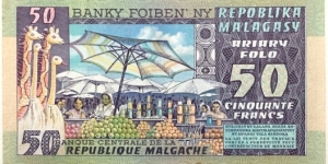 Banknote from Madagascar