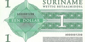 Banknote from Suriname