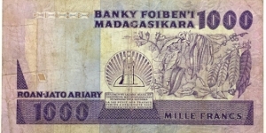 Banknote from Madagascar